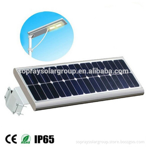 NEW High quality 15w-80w all in one silver colour solar led street light